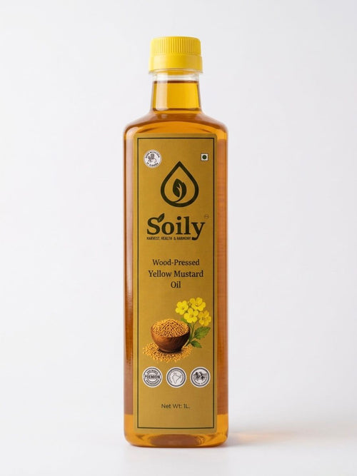 WOOD PREESED YELLOW MUSTARD OIL(1L)